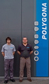 коллектив | polygona | производство турбин – Успешно развивают направление обработки импеллеров: Джон П. Гигер, управляющий (справа) и Матиас Кениг, инженер Polygona AG.