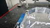  – Probing operation verifying the dimensional integrity of large-format, complex milled components mapping the surface topography and critical bore alignments ensuring micron level specs are met.