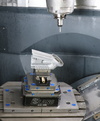 optimal component alignment | hypermill best fit | stihl – 經過 <em>hyper</em>MILL BEST FIT 調整刀具路徑後，可以獲得最佳的零件位置，測量驗證後即可開始加工。