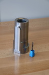  – 使用 <em>hyper</em>MILL MAXX&nbsp;Machining 精加工模組和圓錐桶型刀，可為此模具核心節省 8 倍的時間。