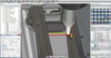 d'outils à segment de cercle | linda tool | aéronautique spatial – La nécessité de maintenir des angles d'engagement précis et des trajectoires d'outil dédiées qui sont uniques aux différents types d'outils à segment de cercle rendent le logiciel FAO primordial dans l'utilisation des outils à segment de cercle. Dans cette capture d'écran, vous pouvez voir une section particulièrement délicate d'une pièce en cours d'usinage à l'aide d’un outil à segment de cercle.