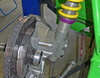 suspension strut clamp | alpina | automotive – The suspension strut clamp installed in a BMW ALPINA B6 GT3.