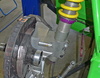 suspension strut clamp | alpina | automotive – The suspension strut clamp installed in a BMW ALPINA B6 GT3.