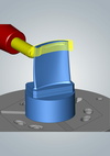  – <em>hyper</em>MILL-Simulation der subtraktiven Bearbeitung