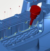  – <em>hyper</em>MILL<sup>®</sup>-Restmaterialbearbeitung: perfekte Übergänge bei einer Stoßfänger-Form