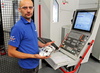 adam saweczko | alcon | motorsports – Adam Saweczko with an aluminium calliper programmed with <em>hyper</em>MILL<sup>&reg;</sup>